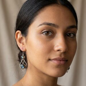 Sterling Silver moonstone earrings New